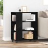 Armoire de rangement avec roue Chêne noir 60 x 35 x 75 cm 617119617119