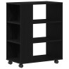 Armoire de rangement avec roue Chêne noir 60 x 35 x 75 cm 617119617119