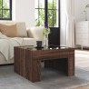 Table basse avec LED infini chêne marron 50x50x30 cm 617121617121