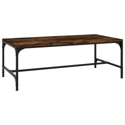 Table basse Chêne fumé 100x50x35 cm Bois d'ingénierie 617127617127