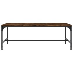 Table basse Chêne fumé 100x50x35 cm Bois d'ingénierie 617127617127