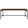 Table basse Chêne fumé 100x50x35 cm Bois d'ingénierie 617127617127