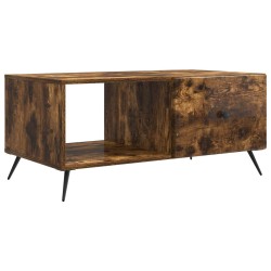 Table basse Chêne fumé 90 x 50 x 40 cm Bois d'ingénierie 617128617128