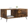 Table basse Chêne fumé 90 x 50 x 40 cm Bois d'ingénierie 617128617128