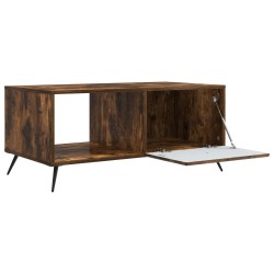 Table basse Chêne fumé 90 x 50 x 40 cm Bois d'ingénierie 617128617128