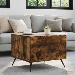 Table basse Chêne fumé 49 x 50 x 40 cm Bois d'ingénierie 617130617130