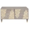 Table basse Gris 80 x 50 x 40 cm Bois de mangue massif 617132617132