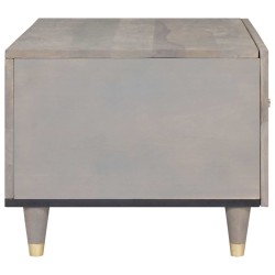 Table basse Gris 80 x 50 x 40 cm Bois de mangue massif 617132617132