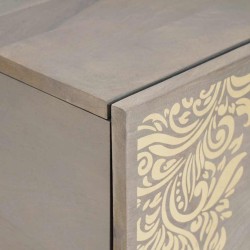 Table basse Gris 80 x 50 x 40 cm Bois de mangue massif 617132617132
