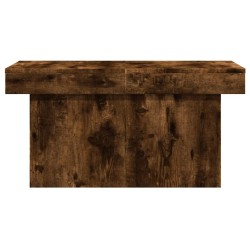 Table basse chêne fumé 100x55x40 cm bois d'ingénierie 617133617133