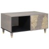 Table basse Gris 80 x 50 x 40 cm Bois de mangue massif 617135617135