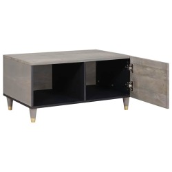 Table basse Gris 80 x 50 x 40 cm Bois de mangue massif 617135617135