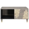 Table basse Gris 80 x 50 x 40 cm Bois de mangue massif 617135617135