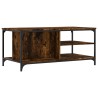 Table basse Chêne fumé 100x50x45 cm Bois d'ingénierie 617136617136