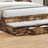 Tiroirs de lit avec tiroir Chêne fumé 120 x 36,5 x 16,5 cm 617145617145