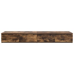 Tiroirs de lit avec tiroir Chêne fumé 120 x 36,5 x 16,5 cm 617145617145