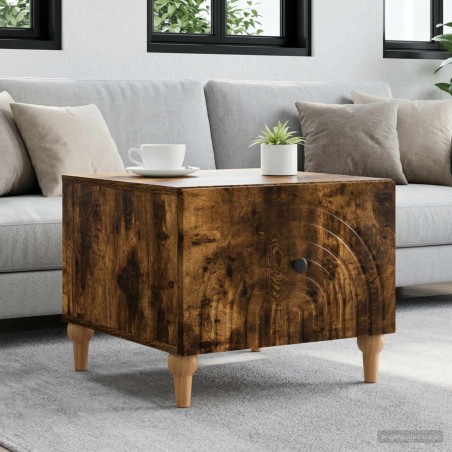 Table basse Chêne fumé 49 x 50 x 40 cm Bois d'ingénierie 617148617148