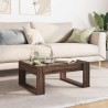 Table basse avec LED infini chêne marron 70x53x30 cm 617149617149