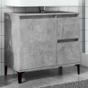 Armoire d'évier gris béton 65x33x60 cm bois d'ingénierie 617152617152