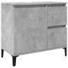 Armoire d'évier gris béton 65x33x60 cm bois d'ingénierie 617152617152