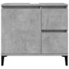 Armoire d'évier gris béton 65x33x60 cm bois d'ingénierie 617152617152