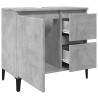 Armoire d'évier gris béton 65x33x60 cm bois d'ingénierie 617152617152