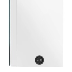 Armoire de salle de bain à miroir LED Blanc brillant 50x13x70cm 617153617153