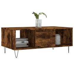 Table basse Chêne fumé 90x50x36,5 cm Bois d'ingénierie 617155617155