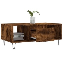 Table basse Chêne fumé 90x50x36,5 cm Bois d'ingénierie 617155617155
