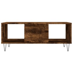 Table basse Chêne fumé 90x50x36,5 cm Bois d'ingénierie 617155617155