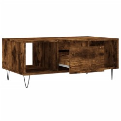 Table basse Chêne fumé 90x50x36,5 cm Bois d'ingénierie 617155617155