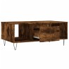 Table basse Chêne fumé 90x50x36,5 cm Bois d'ingénierie 617155617155