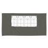Mur de tente de fête 2 pcs 400 x 195 cm Anthracite PE et acier 617156617156
