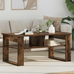 Table basse Chêne fumé 96 x 54 x 44 cm Bois d'ingénierie 617157617157
