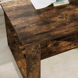 Table basse Chêne fumé 96 x 54 x 44 cm Bois d'ingénierie 617157617157