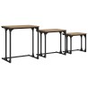 Table basse gigogne 3 pcs chêne artisanal 50.5 x 35 x 53 cm 617158617158