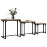 Table basse gigogne 3 pcs chêne artisanal 50.5 x 35 x 53 cm 617158617158