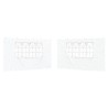 Mur de tente de fête 2 pcs 400 x 195 cm Blanc PE et acier 617159617159