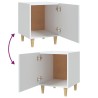 Table de chevet Blanc Bois d'ingénierie 617162617162
