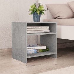 Table de chevet Gris béton 40x30x40 cm Bois d'ingénierie 617173617173