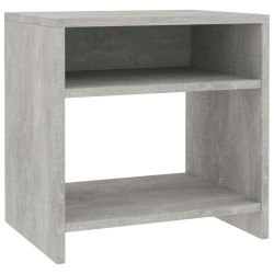 Table de chevet Gris béton 40x30x40 cm Bois d'ingénierie 617173617173