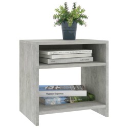 Table de chevet Gris béton 40x30x40 cm Bois d'ingénierie 617173617173