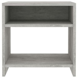 Table de chevet Gris béton 40x30x40 cm Bois d'ingénierie 617173617173