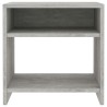 Table de chevet Gris béton 40x30x40 cm Bois d'ingénierie 617173617173