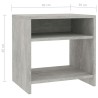 Table de chevet Gris béton 40x30x40 cm Bois d'ingénierie 617173617173