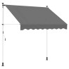 Auvent rétractable manuel Gris clair 150 cm 617174617174