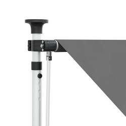 Auvent rétractable manuel Gris clair 150 cm 617174617174