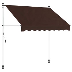 Auvent rétractable manuel Marron 100 cm 617175617175