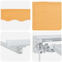 Auvent rétractable manuel Sable 4,5 × 3 m 617179617179