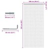 Moustiquaire de porte à chaîne 100x226 cm aluminium 617180617180